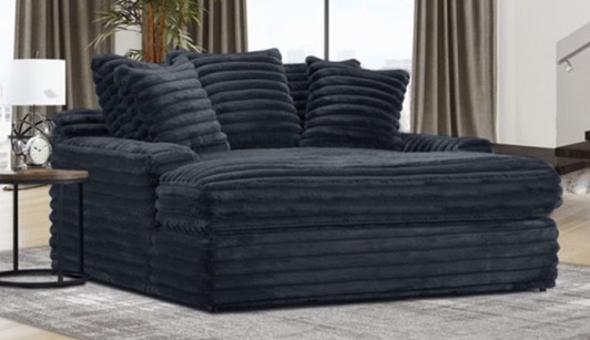 Jenna Onyx Mega Chaise